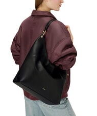 FURLA LARA sac bandouli&egrave;re en cuir Noir - Sacs pour Femme - 5