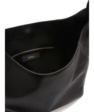 FURLA LARA sac bandouli&egrave;re en cuir Noir - Sacs pour Femme - 7