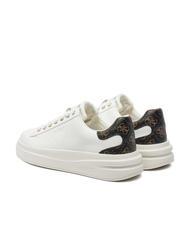 GUESS ELBINA  Baskets blanc marron - Chaussures Femme - 5
