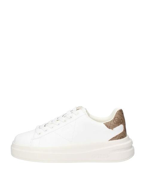 ELBINA  Baskets blanc beige - Chaussures Femme