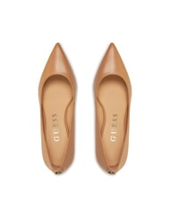 GUESS BRAVO4 D&eacute;collet&eacute; en cuir sable - Chaussures Femme - 4