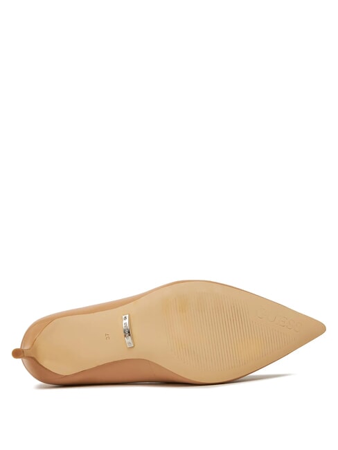 BRAVO4 D&eacute;collet&eacute; en cuir sable - Chaussures Femme