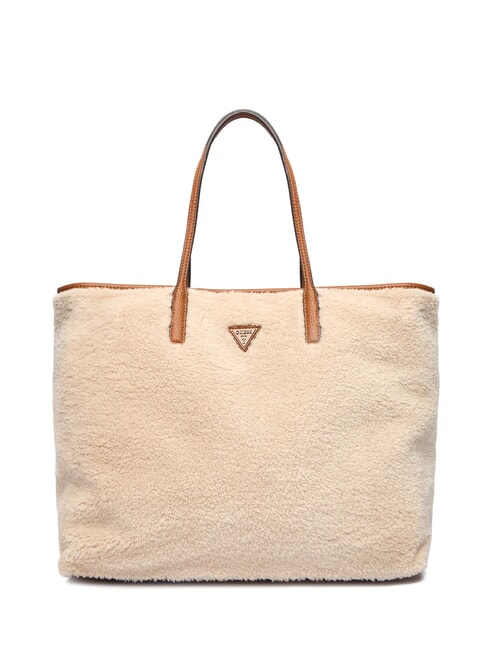 VICTORIA Sac cabas Teddy avec pochette naturel / cognac - Sacs pour Femme