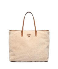 GUESS VICTORIA Sac cabas Teddy avec pochette naturel / cognac - Sacs pour Femme - 2