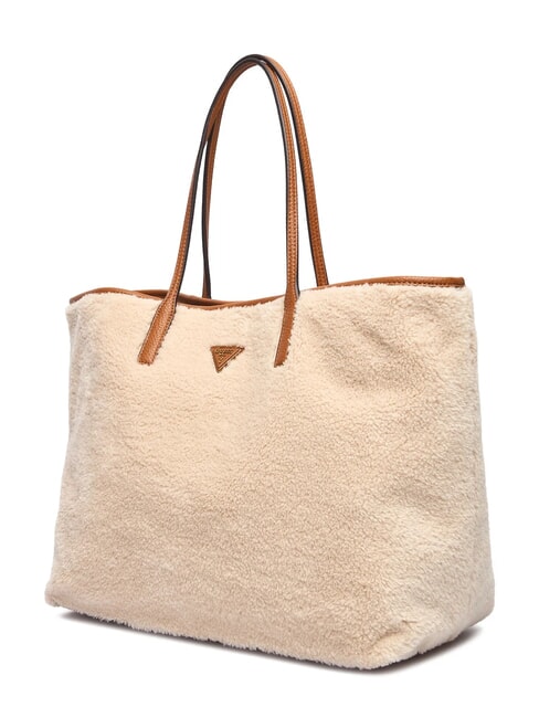 VICTORIA Sac cabas Teddy avec pochette naturel / cognac - Sacs pour Femme