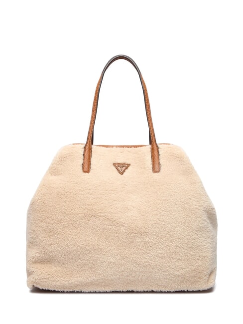 VICTORIA Sac cabas Teddy avec pochette naturel / cognac - Sacs pour Femme