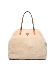 GUESS VICTORIA Sac cabas Teddy avec pochette naturel / cognac - Sacs pour Femme - 4