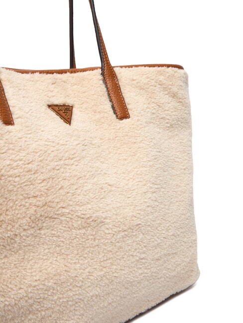VICTORIA Sac cabas Teddy avec pochette naturel / cognac - Sacs pour Femme