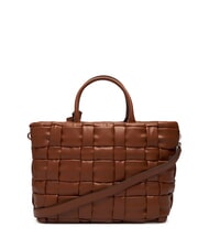 GUESS MARION Sac &agrave; main tress&eacute; avec bandouli&egrave;re COGNAC - Sacs pour Femme - 2