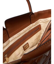 GUESS MARION Sac &agrave; main tress&eacute; avec bandouli&egrave;re COGNAC - Sacs pour Femme - 6