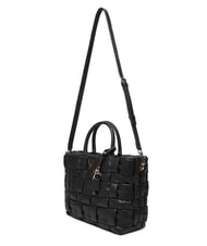 GUESS MARION Sac &agrave; main tress&eacute; avec bandouli&egrave;re NOIR - Sacs pour Femme - 4
