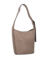 GUESS CRESIDIA Sac seau avec pochette logo taupe fonc&eacute; - Sacs pour Femme - 4