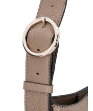 GUESS CRESIDIA Sac seau avec pochette logo taupe fonc&eacute; - Sacs pour Femme - 5