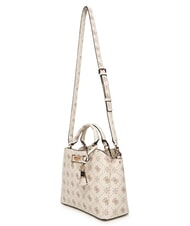 GUESS SILIA Sac &agrave; main avec bandouli&egrave;re logo vanille - Sacs pour Femme - 4