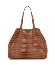 GUESS BRIGITTA Sac cabas en osier avec pochette COGNAC - Sacs pour Femme - 3