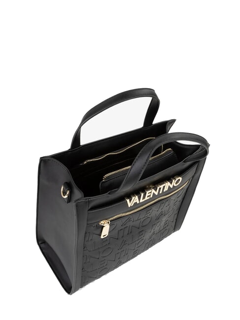 CORA Sac &agrave; main avec bandouli&egrave;re noir - Sacs pour Femme