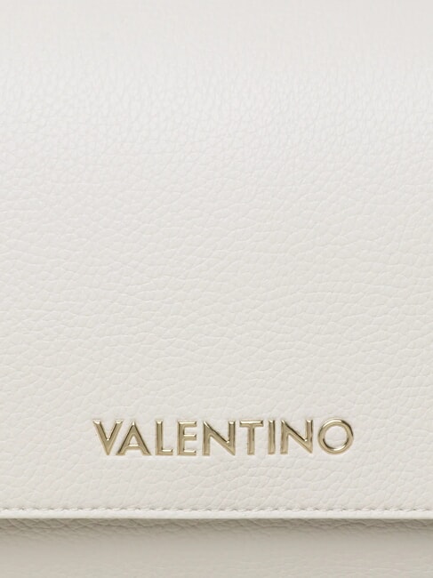 ALEXIA Sac avec logo en m&eacute;tal sur la bandouli&egrave;re blanc/cuir - Sacs pour Femme