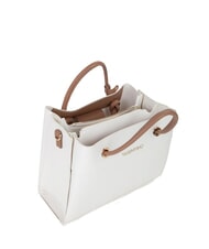 MARIO VALENTINO ALEXIA Sac &agrave; main avec bandouli&egrave;re logot&eacute;e blanc/cuir - Sacs pour Femme - 5