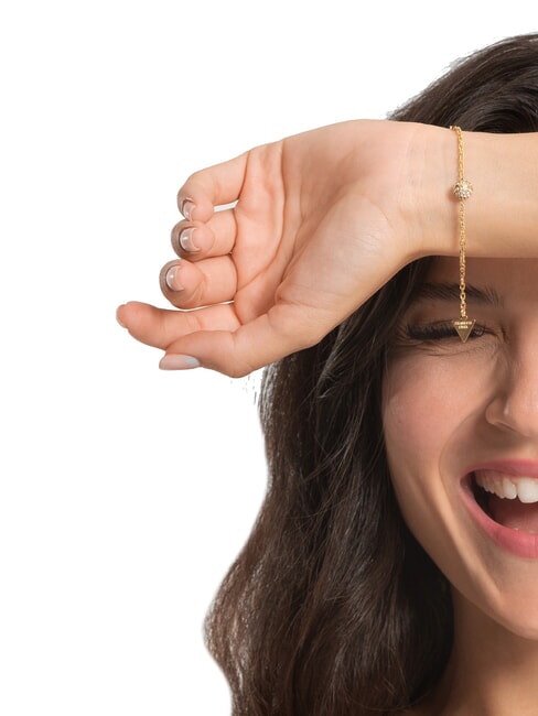CALYPSO Bracelet avec sph&egrave;re et cristaux or jaune - Bracelets