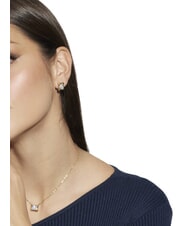 GUESS 4G LIGHT Boucles d'oreilles carr&eacute;es avec zirconias or jaune - Boucles d'oreilles - 2