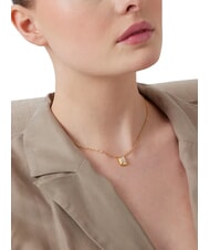 GUESS 4G LIGHT Collier pendentif en zircon carr&eacute; or jaune - Colliers - 2