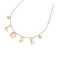 GUESS 4 LOVE Collier avec breloques LOVE or jaune - Colliers - 2