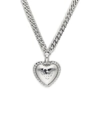 GUESS THAT'S AMORE Collier pendentif c&oelig;ur bomb&eacute; ARGENT - Colliers - 2