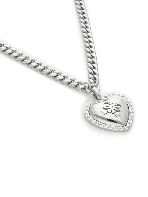 THAT'S AMORE Collier pendentif c&oelig;ur bomb&eacute; ARGENT - Colliers