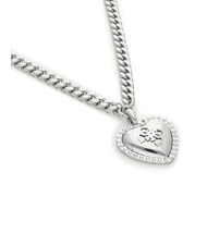 GUESS THAT'S AMORE Collier pendentif c&oelig;ur bomb&eacute; ARGENT - Colliers - 3