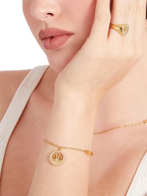 LOTUS COIN Bracelet or jaune - Bracelets