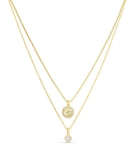GUESS 4G CRUSH Collier &agrave; double rang avec breloques or jaune - Colliers - 2