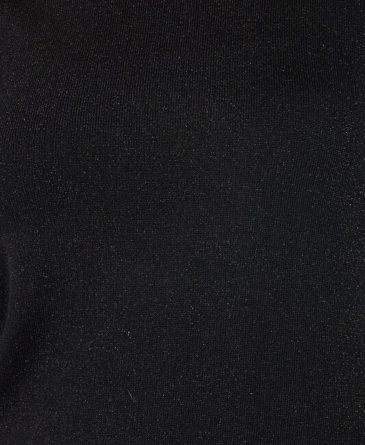 PARANA Cardigan ras du cou en lurex noir2 - Chandails pour femmes