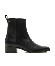 TOMMY HILFIGER TH  Bottines en cuir noir - Chaussures Femme - 2