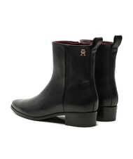 TOMMY HILFIGER TH  Bottines en cuir noir - Chaussures Femme - 3