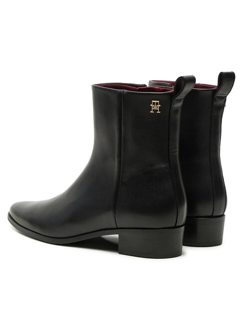 TH  Bottines en cuir noir - Chaussures Femme