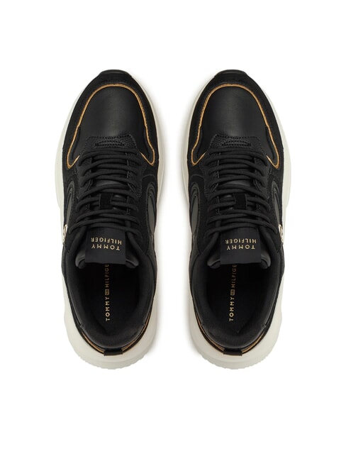 CHUNKY FASHION Baskets en cuir noir - Chaussures Femme