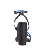 TOMMY HILFIGER TH LEATHER BLOCK Sandales montantes en cuir avec bride &agrave; la cheville noir - Chaussures Femme - 5