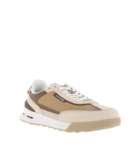TOMMY HILFIGER RETRO RUNNER baskets en cuir et en tissu beige - Chaussures Homme - 3