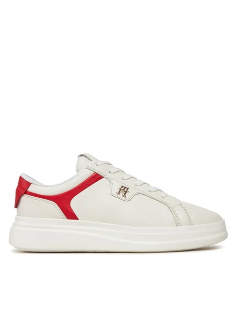 POINTY COURT Baskets en cuir blanc - Chaussures Femme