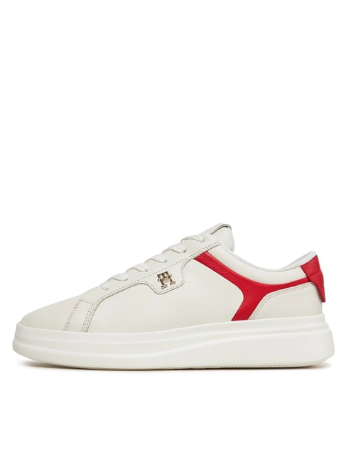 POINTY COURT Baskets en cuir blanc - Chaussures Femme