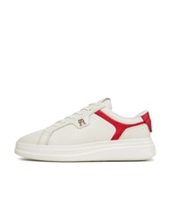 TOMMY HILFIGER POINTY COURT Baskets en cuir blanc - Chaussures Femme - 4