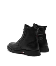 TOMMY HILFIGER HILFIGER COMFORT Bottines en cuir &agrave; lacets avec fermeture &eacute;clair noir - Chaussures Homme - 6