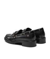 TOMMY HILFIGER CHUNKY NAUTICAL EYELETS  mocassins en cuir noir - Chaussures Femme - 5