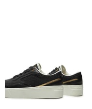 TOMMY HILFIGER PLATFORM MONOGRAM Baskets montantes en cuir noir - Chaussures Femme - 4