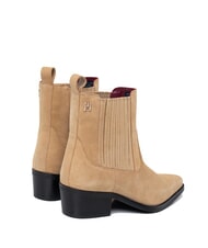 TOMMY HILFIGER TH SUEDE COWBOY bottines texanes en daim kaki - Chaussures Femme - 4