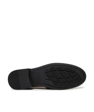 TOMMY HILFIGER THE LEATHER CLASSIC Mocassins en cuir pour femmes kaki - Chaussures Femme - 6
