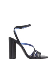 TOMMY HILFIGER TH LEATHER BLOCK Sandales montantes en cuir avec bride &agrave; la cheville noir - Chaussures Femme - 3