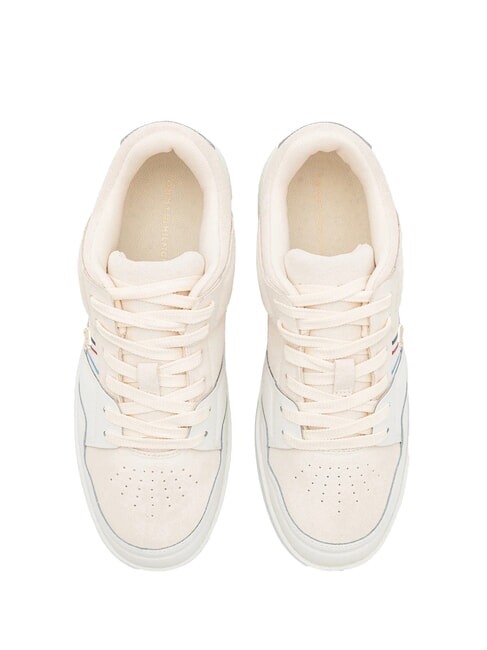 SUEDE STRIPES BASKET baskets en cuir su&eacute;d&eacute; beige - Chaussures Femme