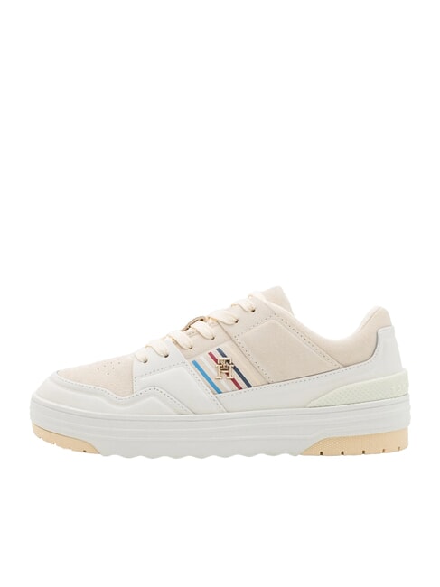 SUEDE STRIPES BASKET baskets en cuir su&eacute;d&eacute; beige - Chaussures Femme