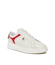 TOMMY HILFIGER POINTY COURT Baskets en cuir blanc - Chaussures Femme - 3